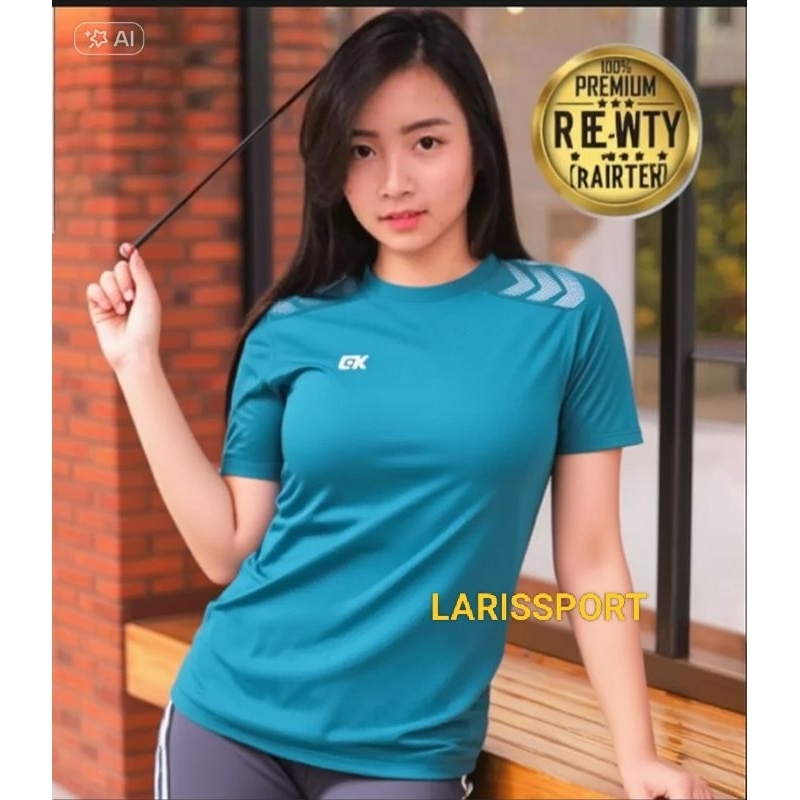 Kaos Olahraga Wanita Baju Running Senam Zumba Aerobic Cewek