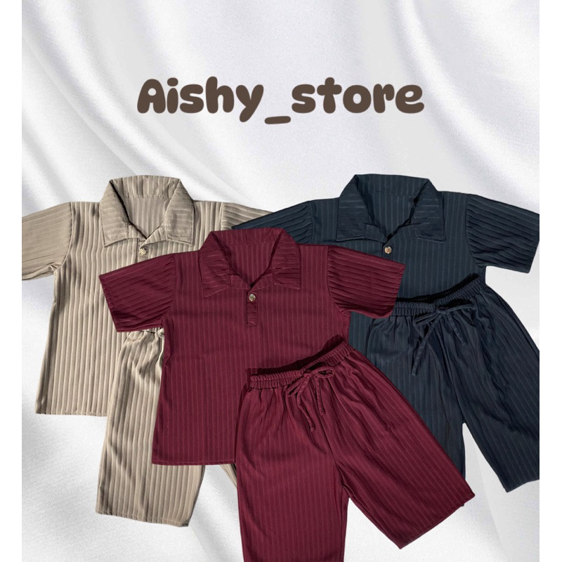 Oneset knit setelan celana pendek set knit hornet premium setelan knit wanita lengan pendek