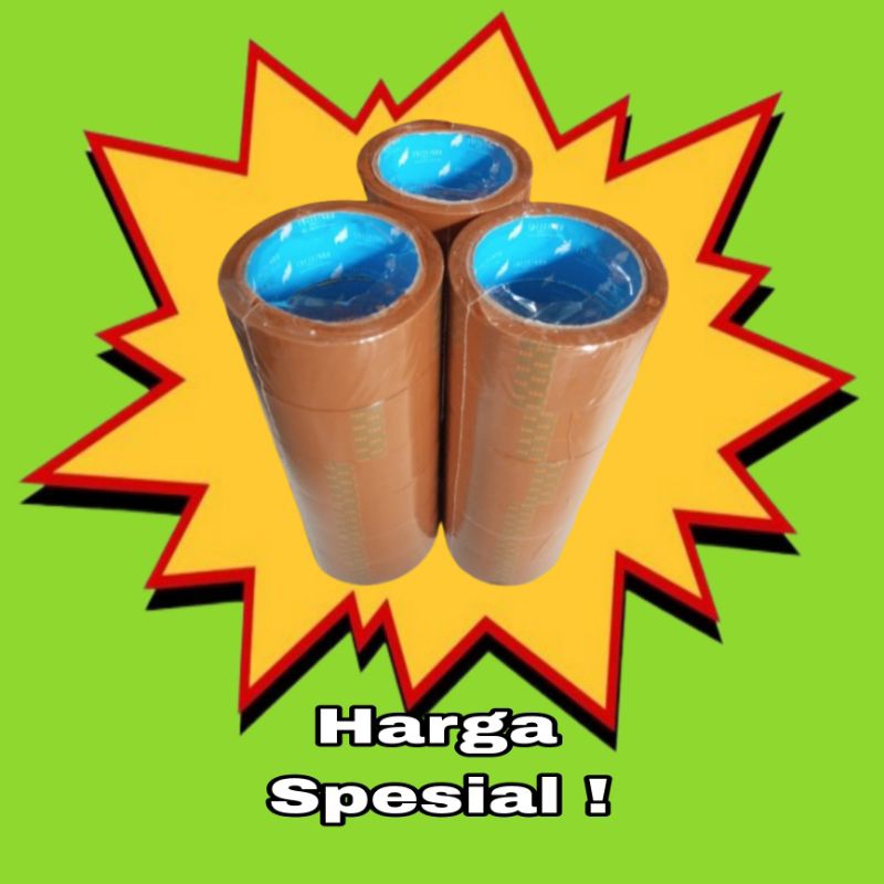 

Lakban Coklat 45 mm X 90 Yard Daya Rekat Tinggi