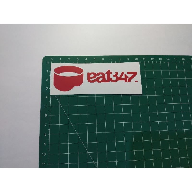 

stiker cutting eat 347