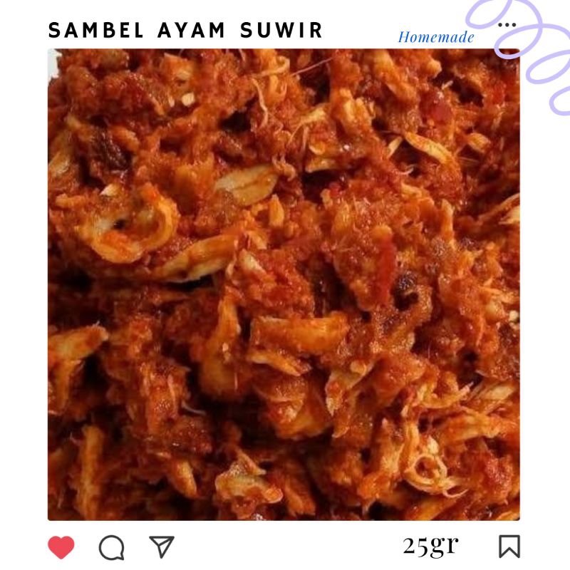 

Cumasam - Sambal Ayam Suwir Kemasan Ekonomis 25gr || homemade || Dijamin nagih
