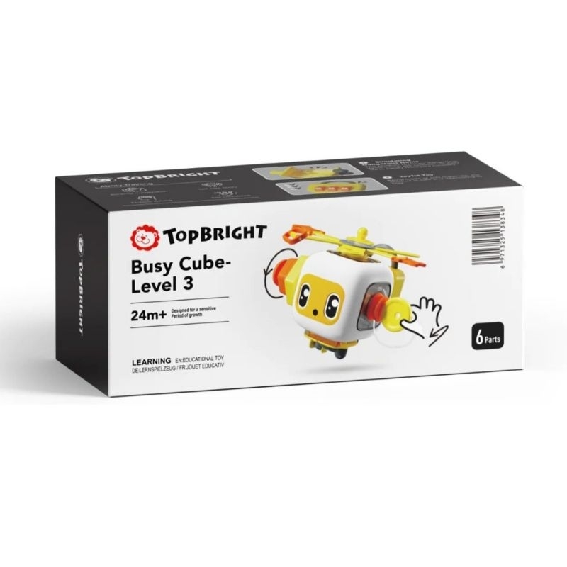 TOP BRIGHT FIDGET ROBOT CUBE BUSY CUBE LEVEL 3 MAINAN EDUKASI ANAK ORIGINAL