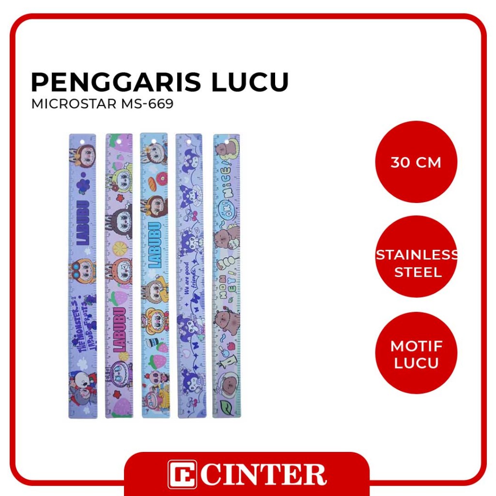 

FANCY - PENGGARIS BESI / RULER / ROL BESI 30 CM MICROSTAR MS-669