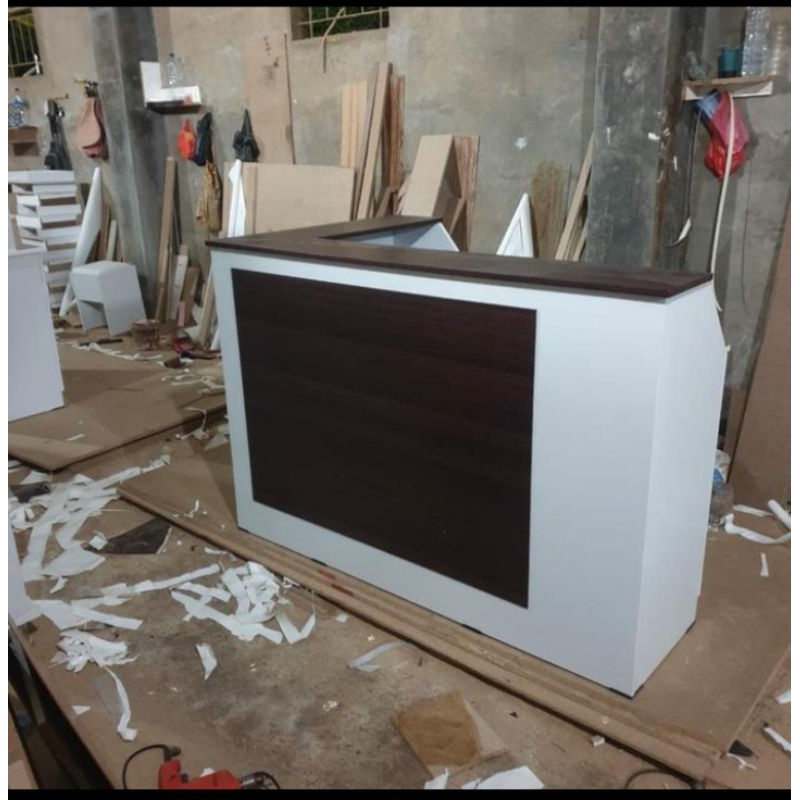 meja kasir resepsionis letter L NF11