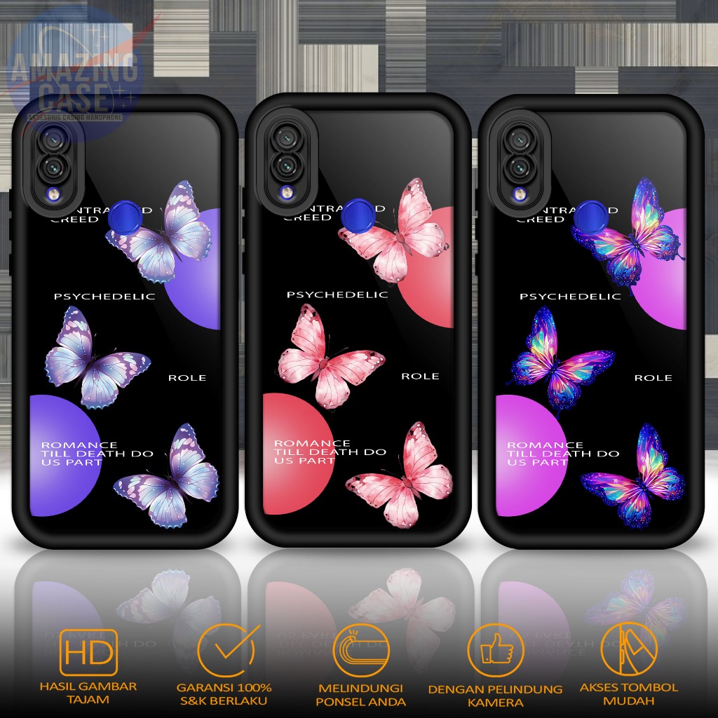Softcase Glass kaca For REDMI NOTE 7 NOTE 7 PRO BTF Casing Handphone Case Hp Procamera
