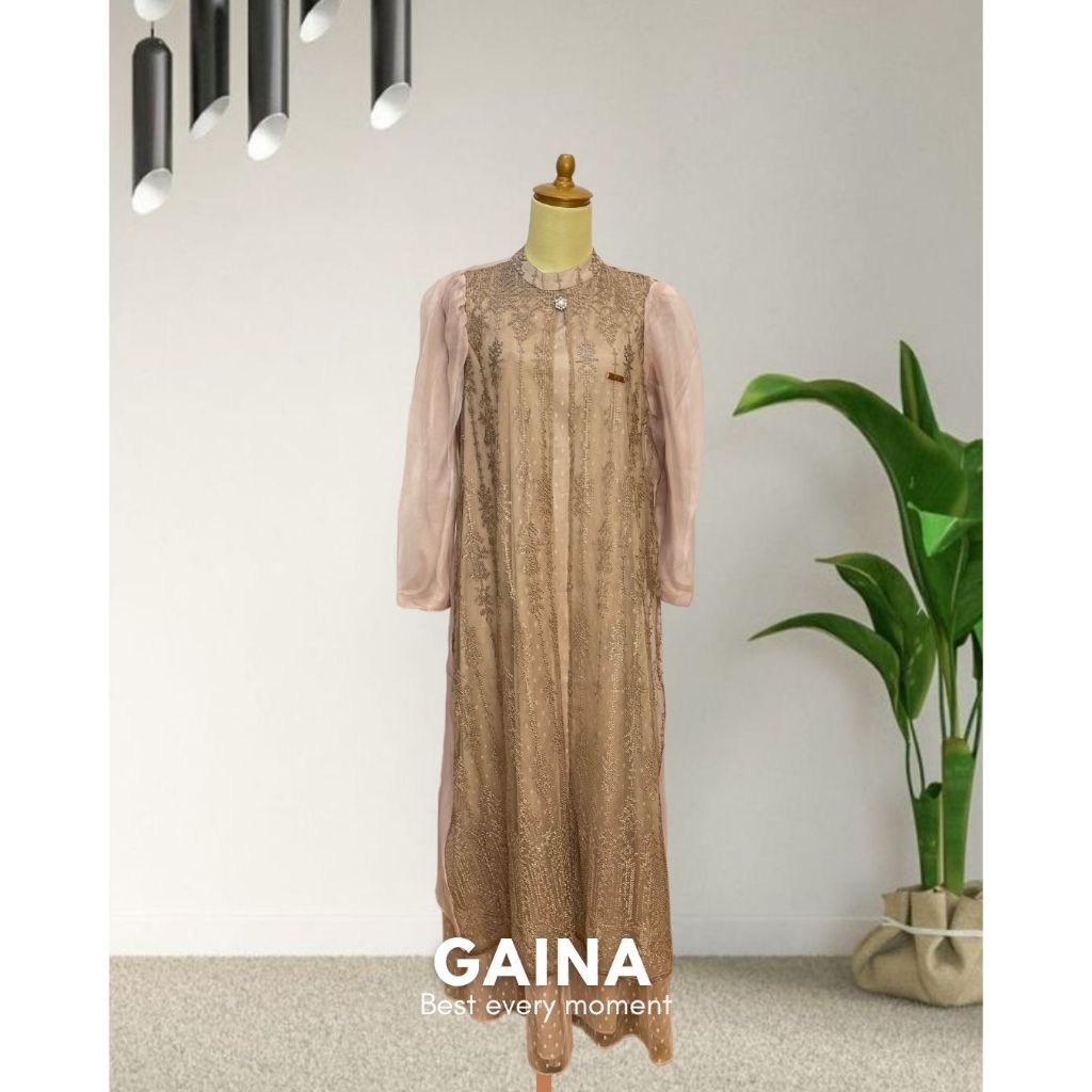 Gaina Dress by MDLY - Gamis MDLY Terbaru ori Dress Muslim Gamis MDLY Gamis Dress Dress Premium Gamis