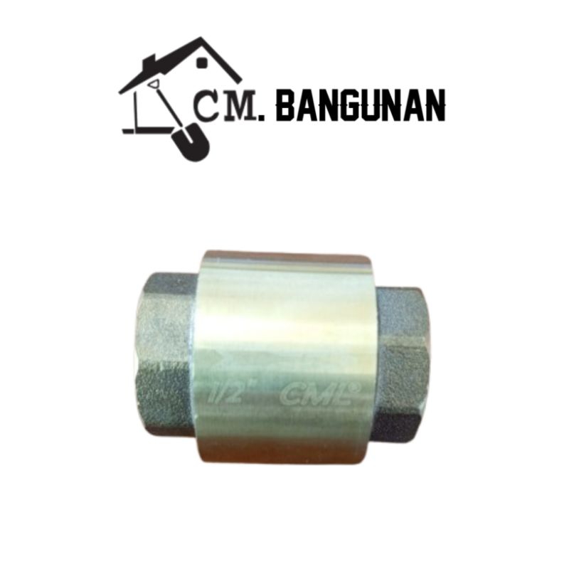 Tusen Klep CML 1/2 Inch – Check Valve Satu Arah Kuningan/Besi untuk Pompa & Instalasi Pipa