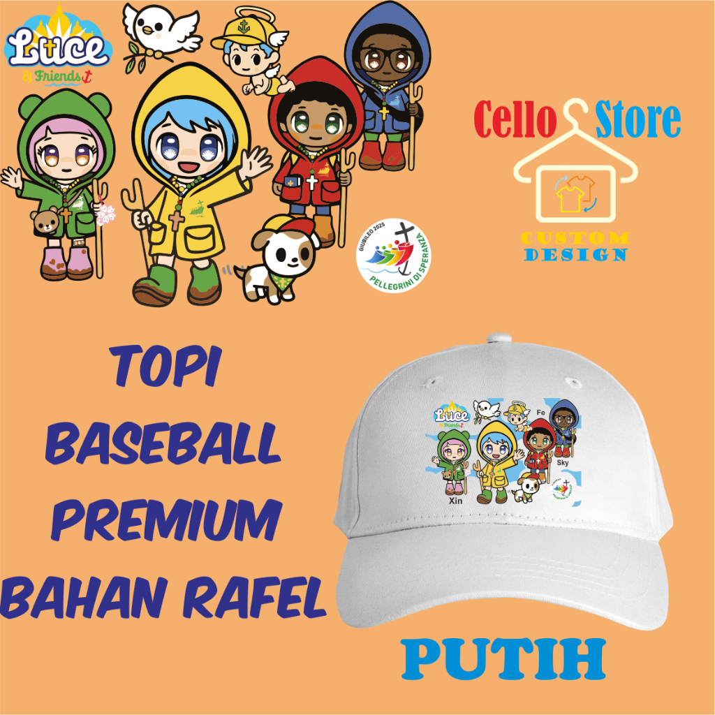 Topi Baseball Premium Luce and Friends type 1
