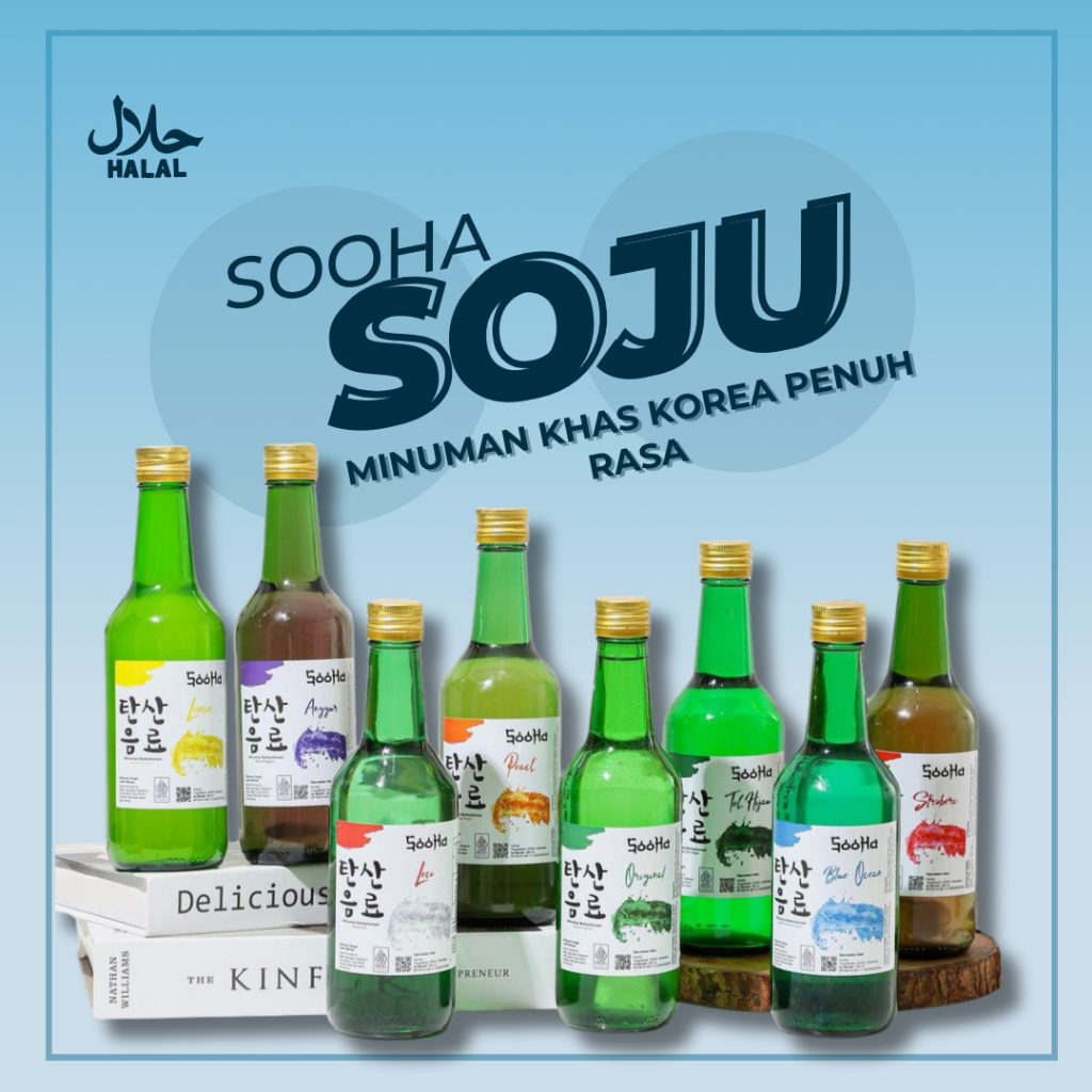 

Soju Halal Non Alkohol Sooha Minuman Korea Sparkling Water Barkarbonasi Enak JB 01