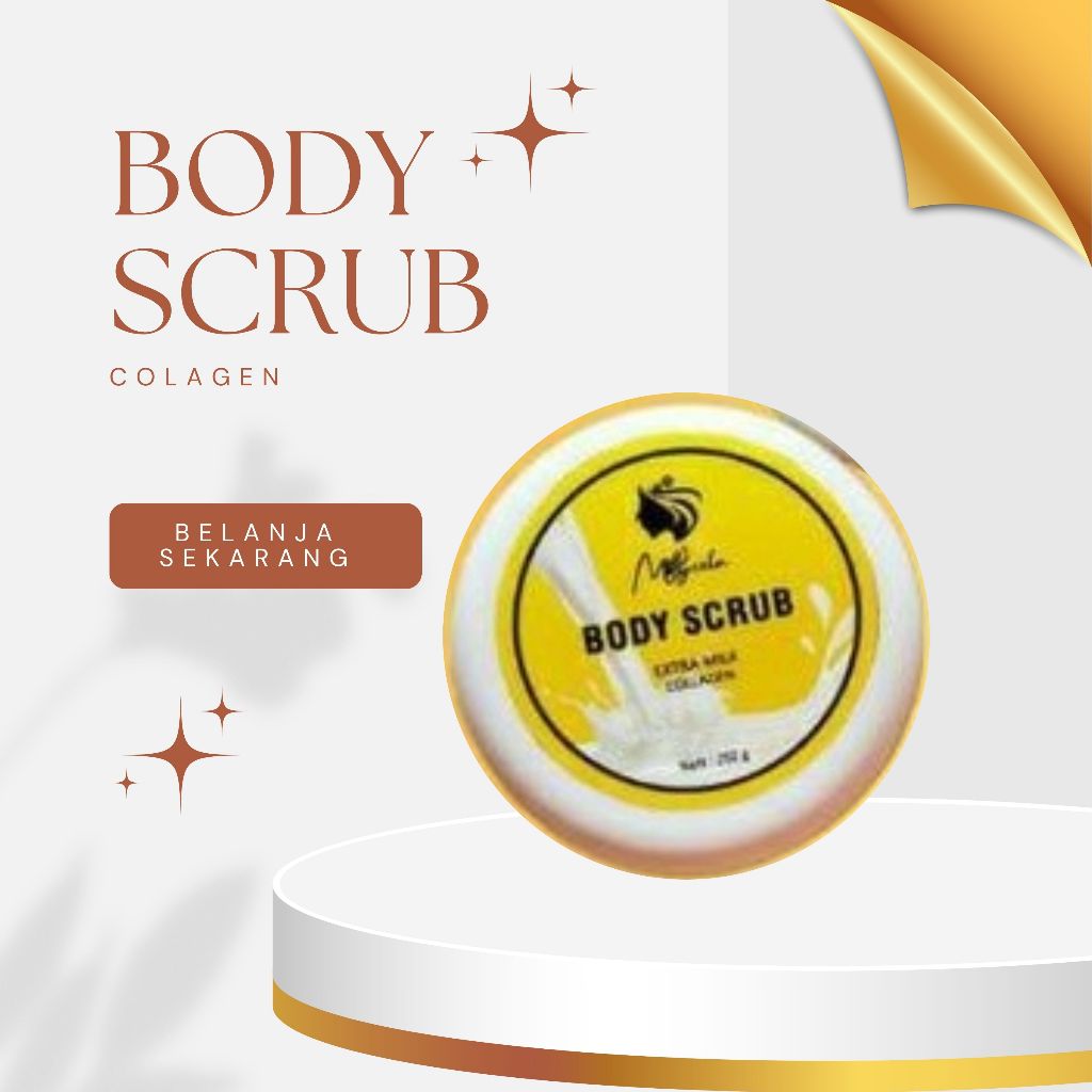MYCELA -  Body Scrub Mycela Gluta Milk BPOM / Lulur Mycela