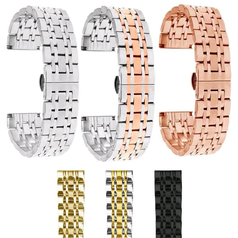 Tali jam tangan rantai strap jam tangan rantai model 3 ukuran 16 mm