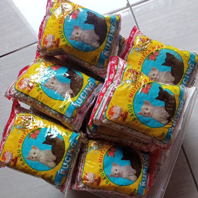 

sagu mutiara cap kucing 100gr