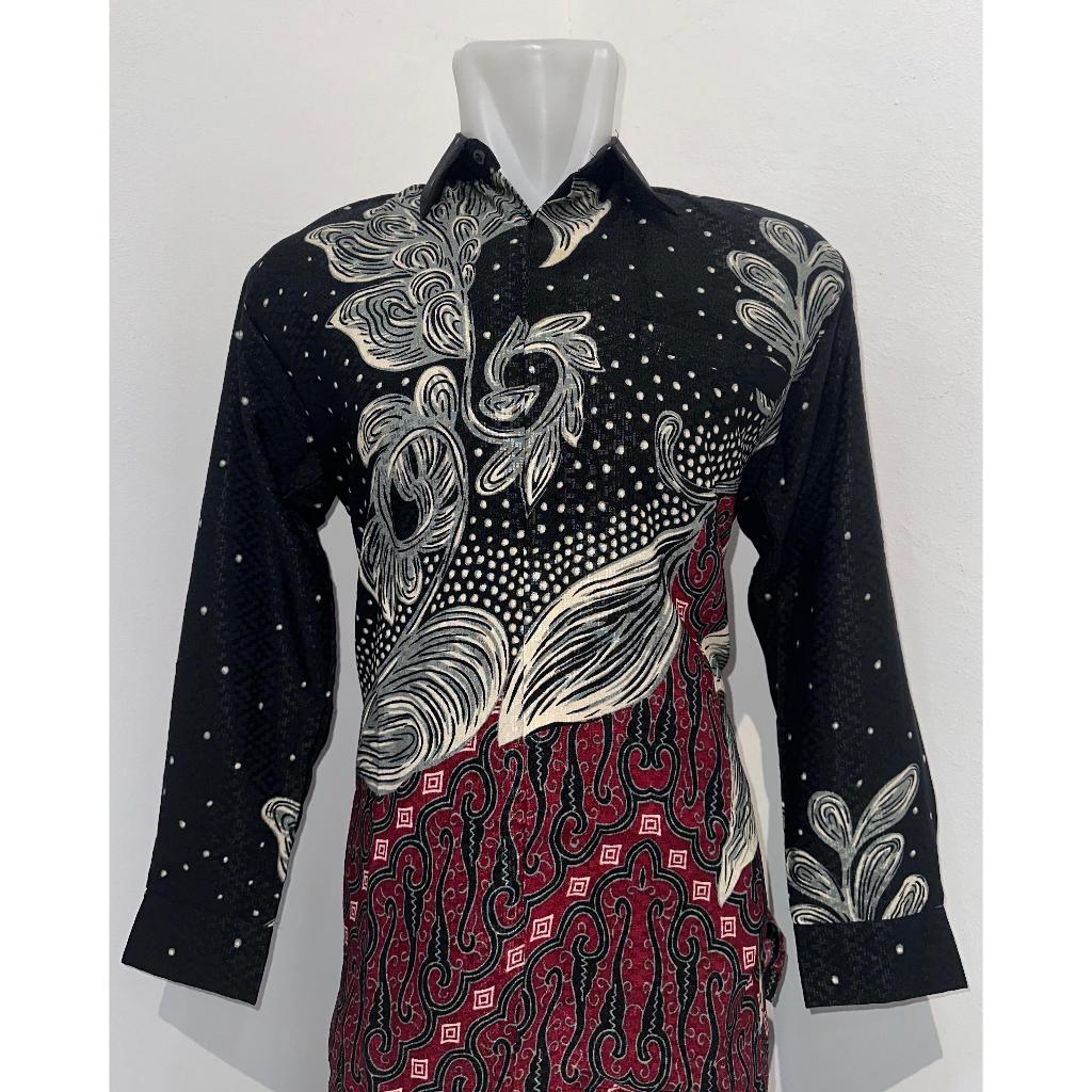 Kemeja pria lengan panjang, Batik pria furing dobby, Batik kerja pria bahan dobby adem , Kemeja bati