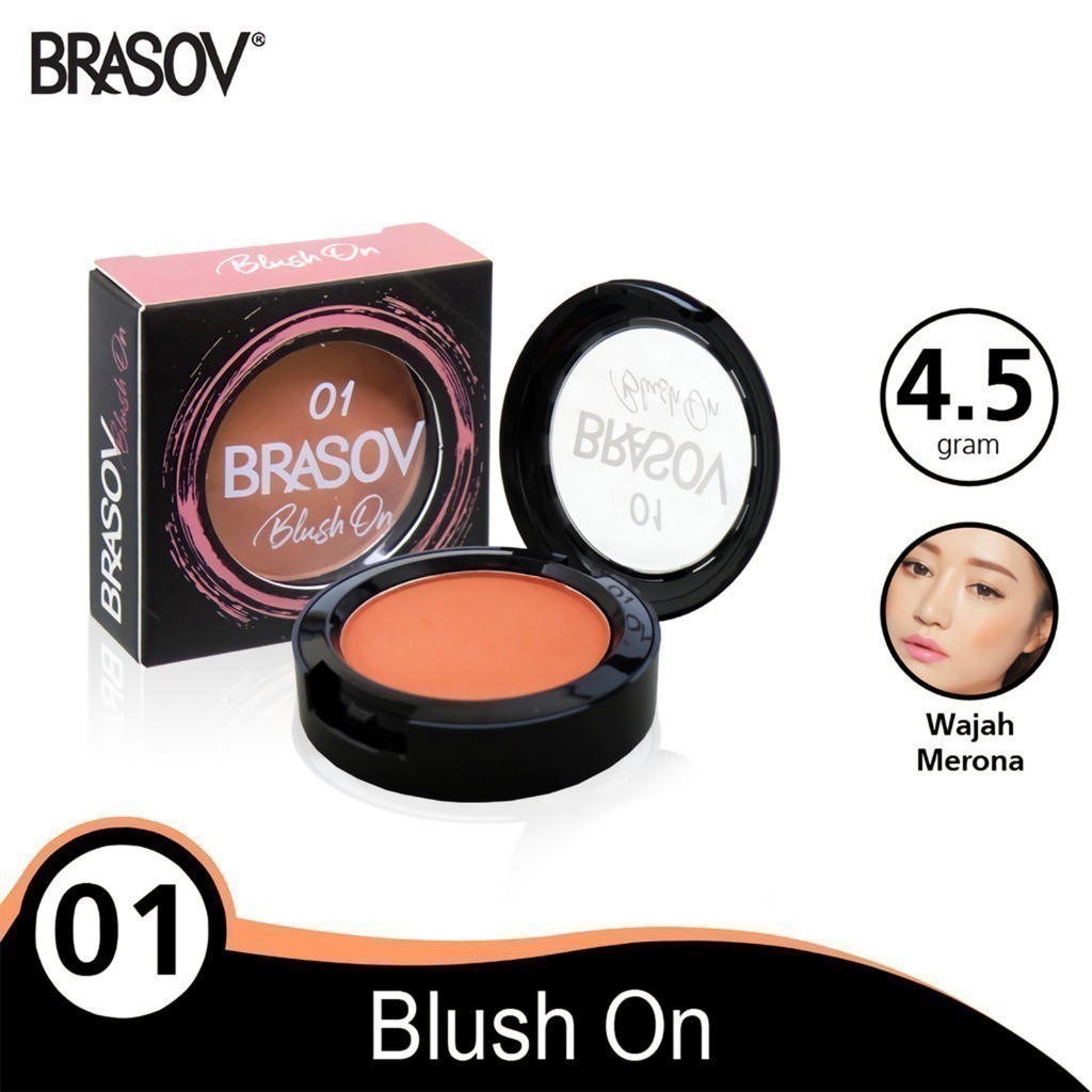 BRASOV Blush On Shade 01 & 02 Pigmented Perona Pipi Xx-Ct