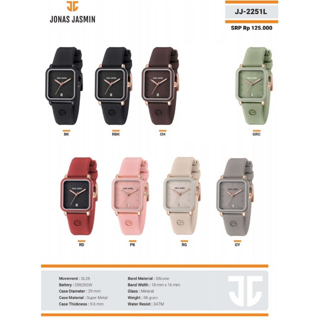 Jonas jasmin2251 Jam Tangan Wanita JONAS JASMIN ORIGINAL