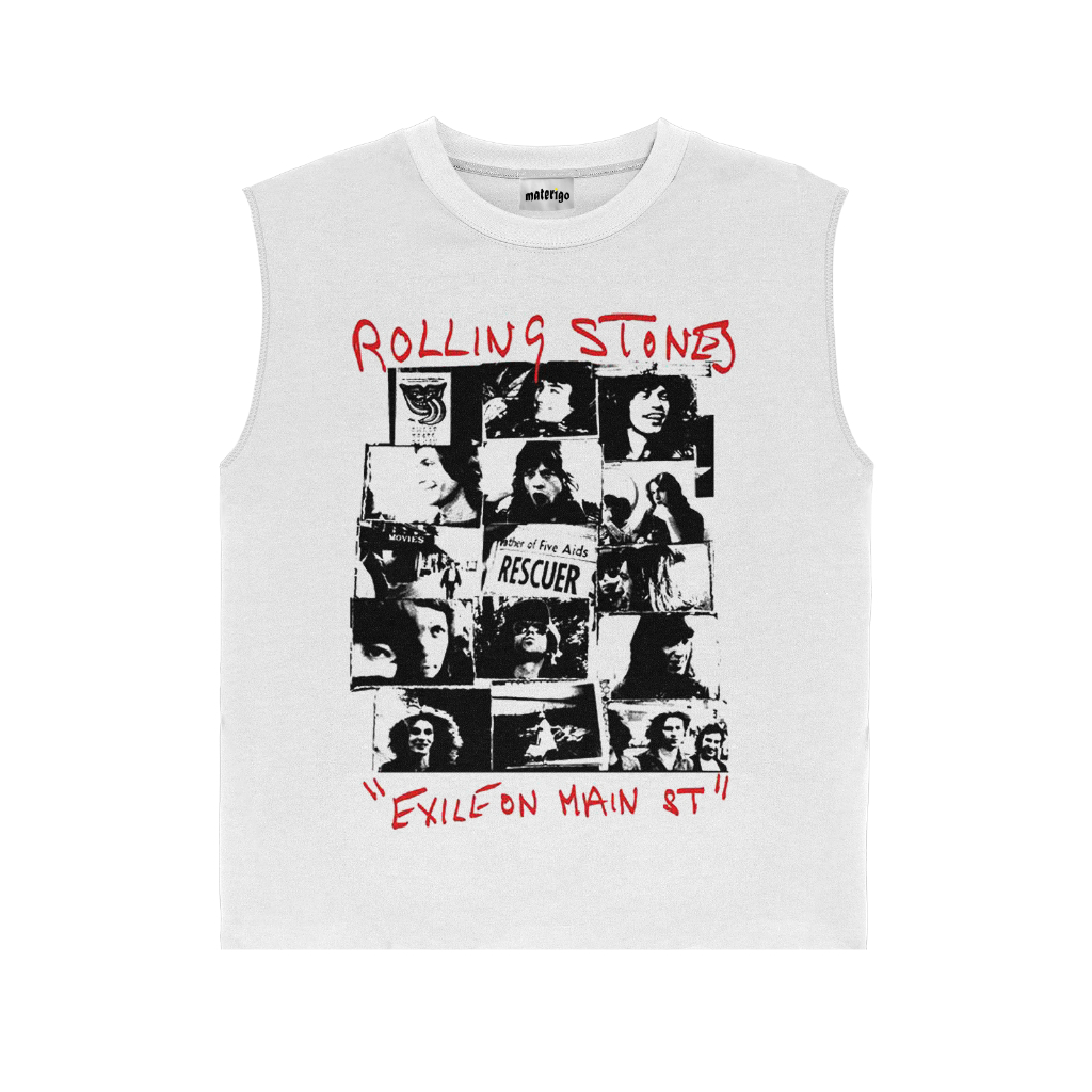 SINGLET ROLLING STONES EXILE ON MAIN ST | BAND METAL MUSIK ROCK | SLEEVELESS | GRUNGE | T-SHIRT KAOS