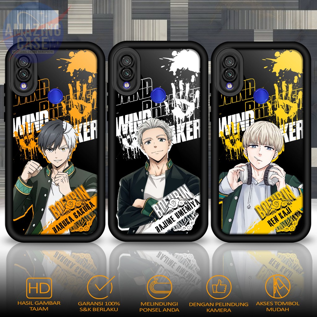 Softcase Glass kaca For REDMI NOTE 7 NOTE 7 PRO WINBKR Casing Handphone Case Hp Procamera