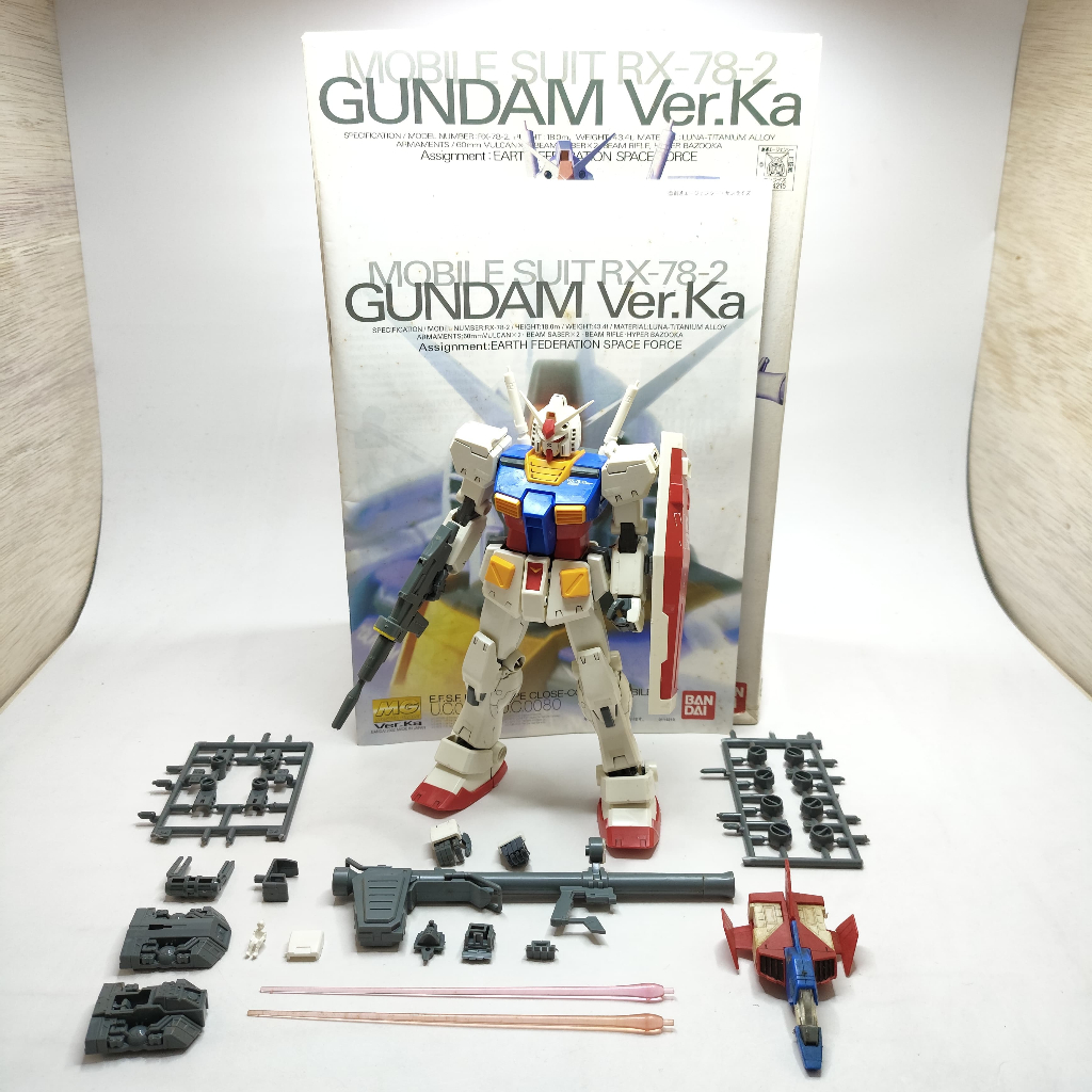Bandai MG RX-78-2 Ver Ka / Gundam 1/100 2nd Sudah Rakit M197