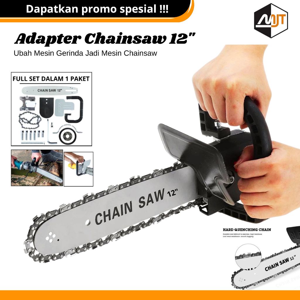 Adapter Chain Saw Stand 12" Extention Gergaji Untuk Mesin Gerinda Gergaji Kayu Chain Saw