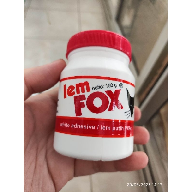 

lem fox kayu warna putih
