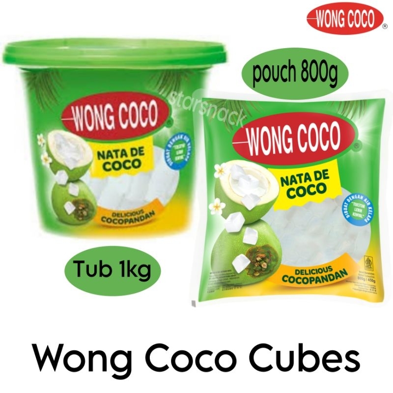 

Wong Coco Nata de coco cubes toples pouch plastik
