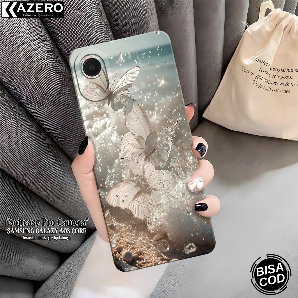 Kesing Hp Samsung Galaxy A03 Core Case Kupu Kupu - Case Samsung Samsung A03 Core - Casing Samsung A0