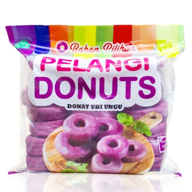 

PELANGI Donuts Ubi Ungu Mini isi 21 Pcs 500 Gram