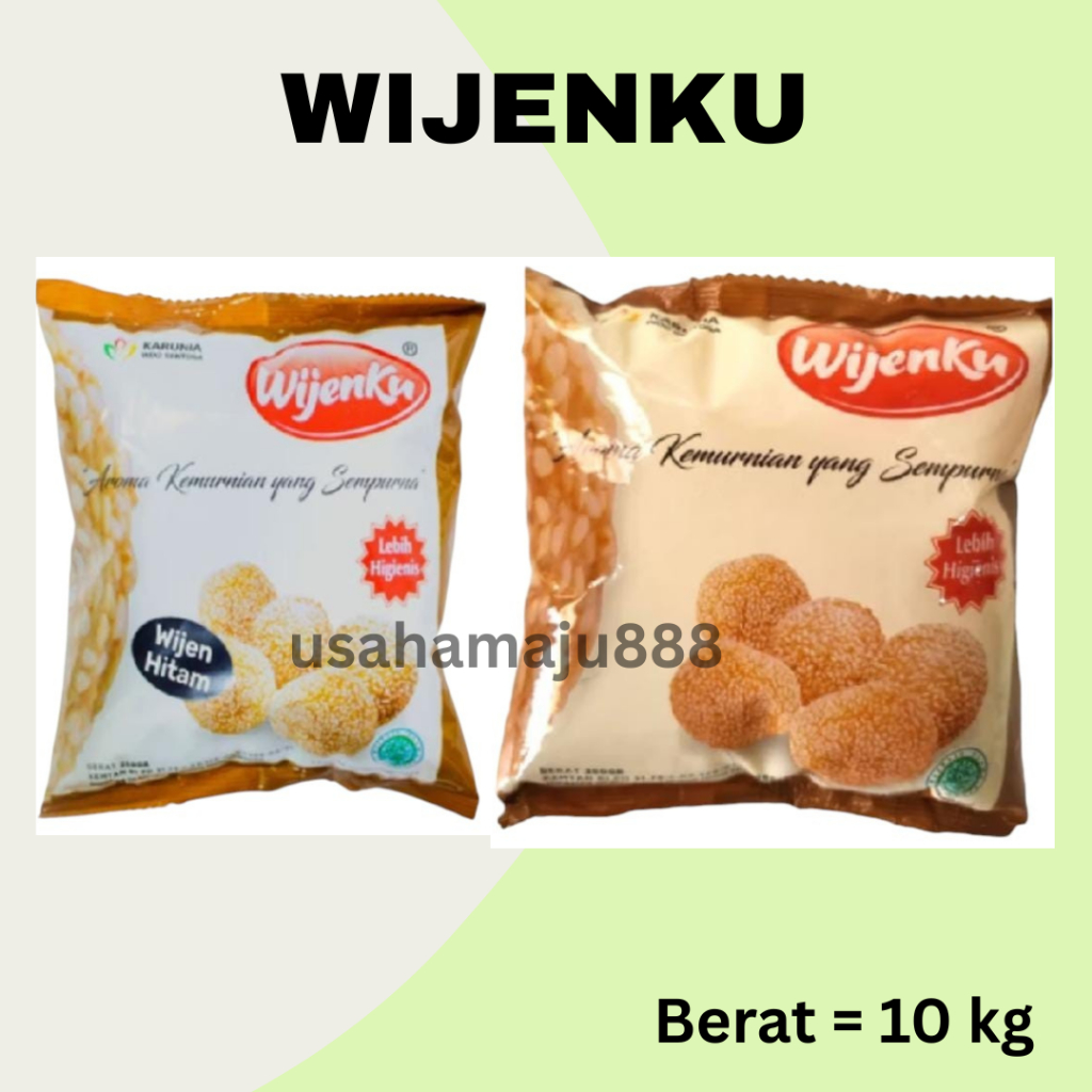 

(10KG) Wijenku Biji Wijen / Biji Wijen Wijenku / Biji Wijen Putih & Hitam - 1 DUS