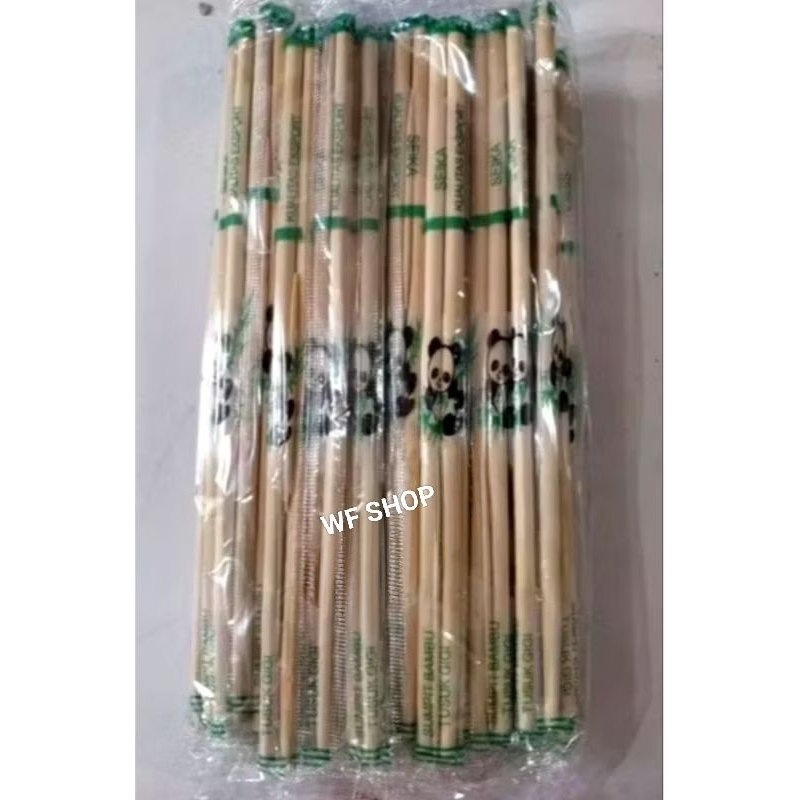 Sumpit Bambu + Tusuk Gigi / Sumpit Seika Plus Tusuk Gigi Isi 50 Pasang