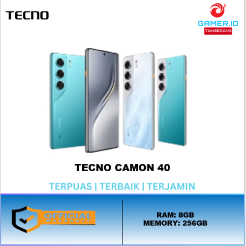 Handphone Tecno Camon 40 8gb 256gb internal