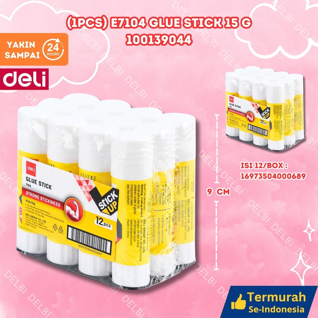 

(1PC) Glue Stick 15g DELI LEM KERTAS Stik