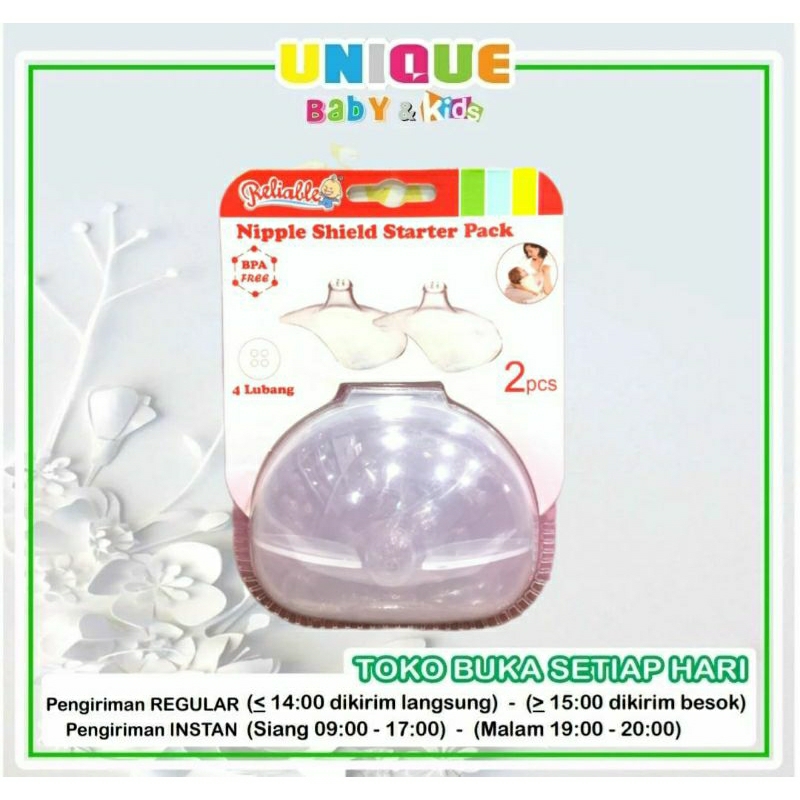 Reliable Nipple Shield 2pcs RAC-8846 Pelindung Puting