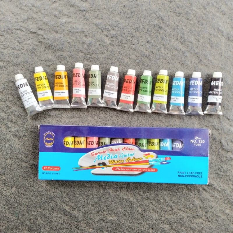 

Cat Air Water Colors Media Guitar No.120 12 Warna ( Set ) [ Original ]