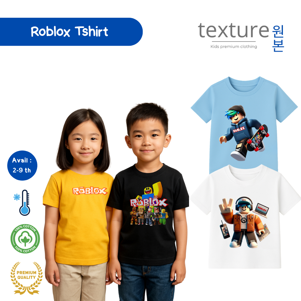 Baju anak laki laki / baju anak roblox / baju roblox anak / baju anak perempuan