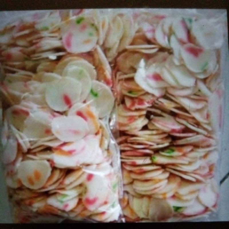 

kerupuk mentah bawang warna warni