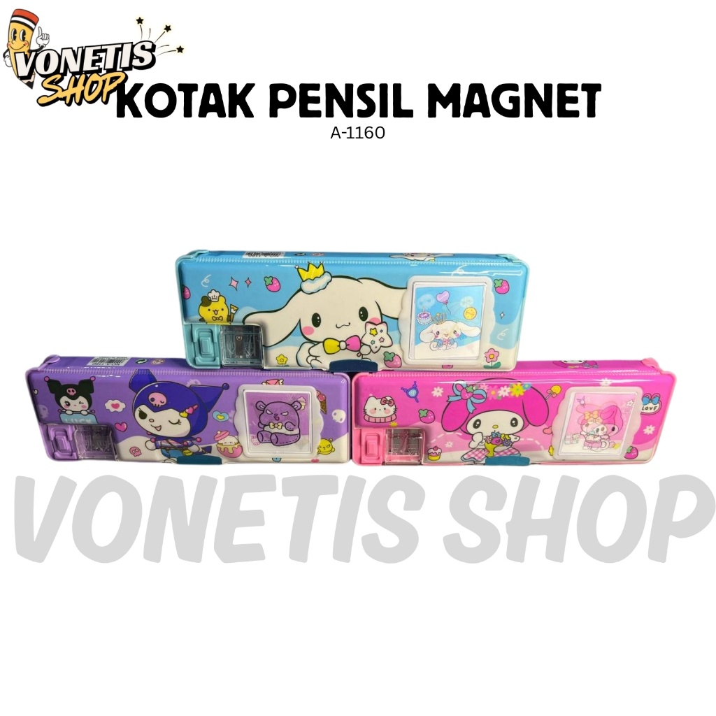 

Kotak Pensil / Tempat Pensil Magnet Kalkukator Karakter Lucu A-1160 1 Set Kalkulator & Serutan