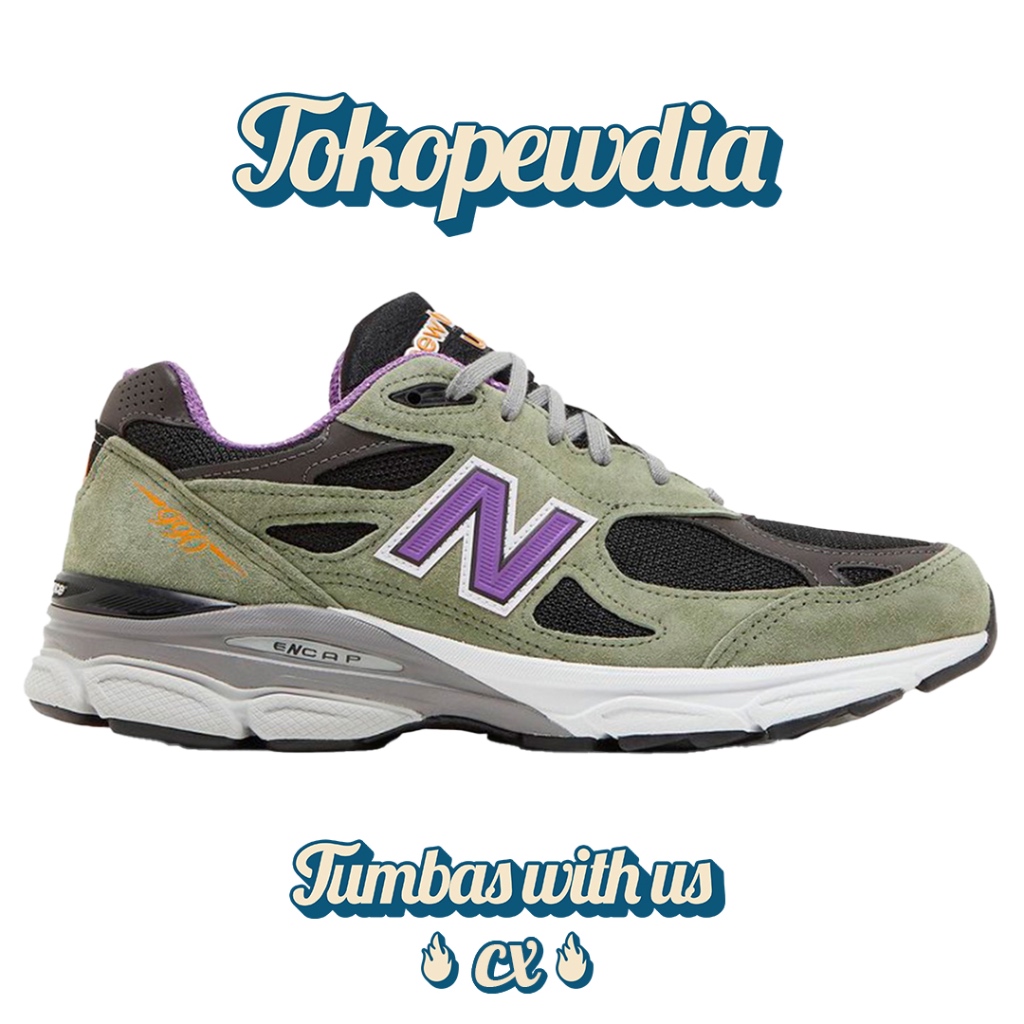 New Balance 990 V3 Green Purple Teddy Santis MiUSA (M990TC3)