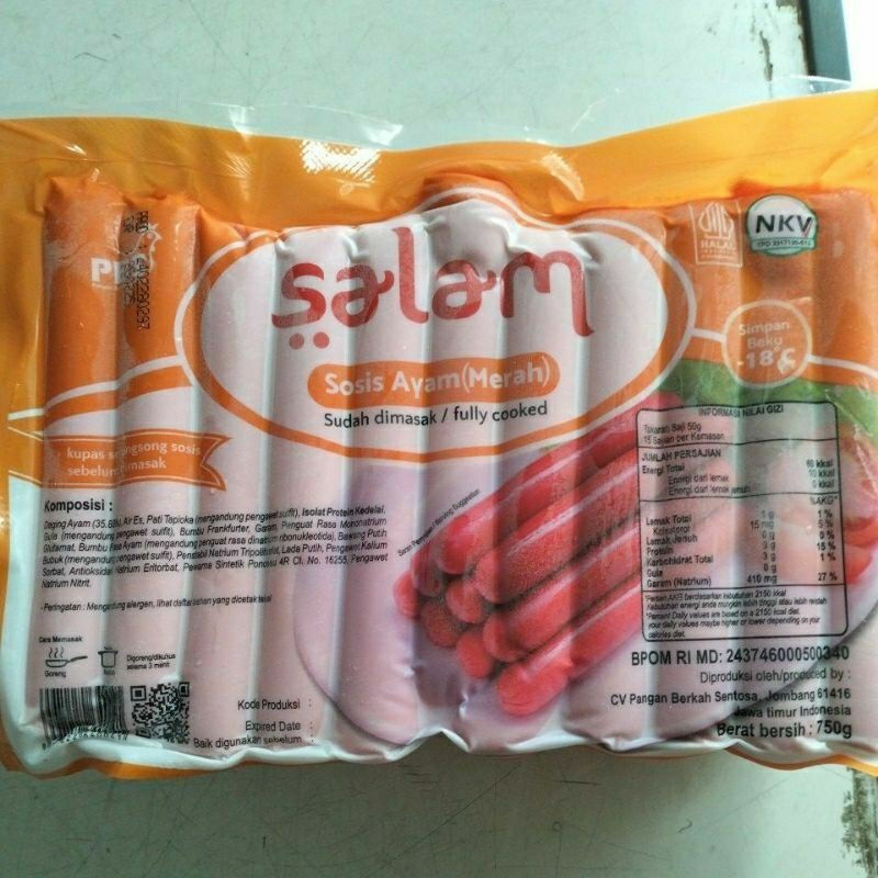 

SALAM sosis ayam 750gr