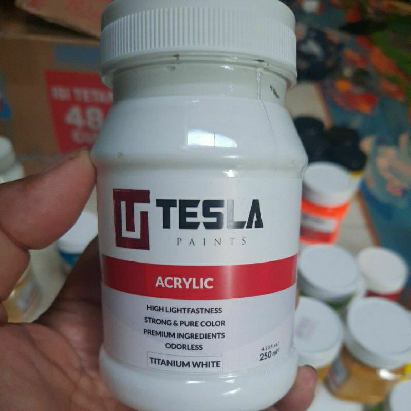 

Cat Akrilik Tesla 250 ml Warna Putih