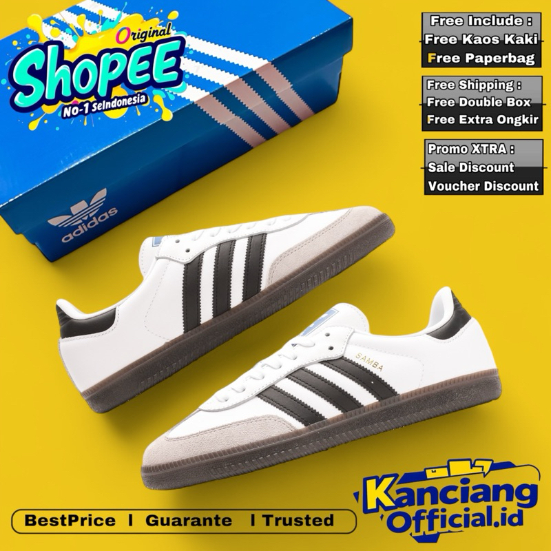 

Sneakers Samba Vegan White Black 100% Bnib.