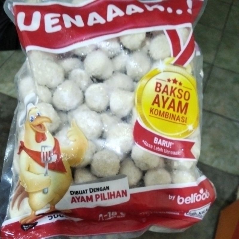 

Belfoods Uenaaak Bakso Ayam Mini 500g