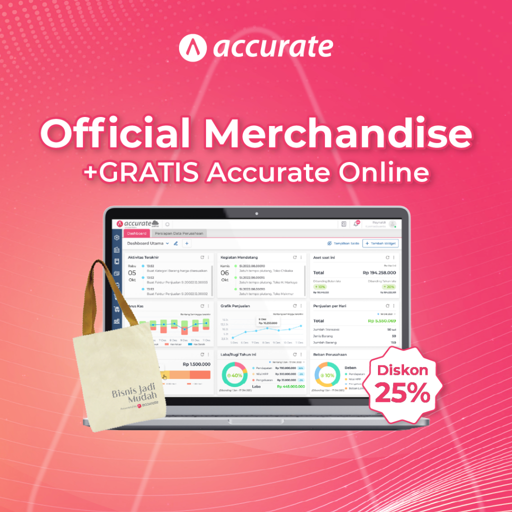 Official Merchandise + GRATIS Accurate Online