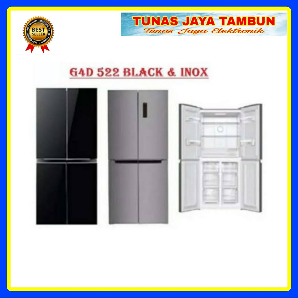KULKAS GEA G4D 552 / KULKAS SIDE BY SIDE GEA G4D 522 BLACK / KULKAS SBS GEA G4D 522 INOX