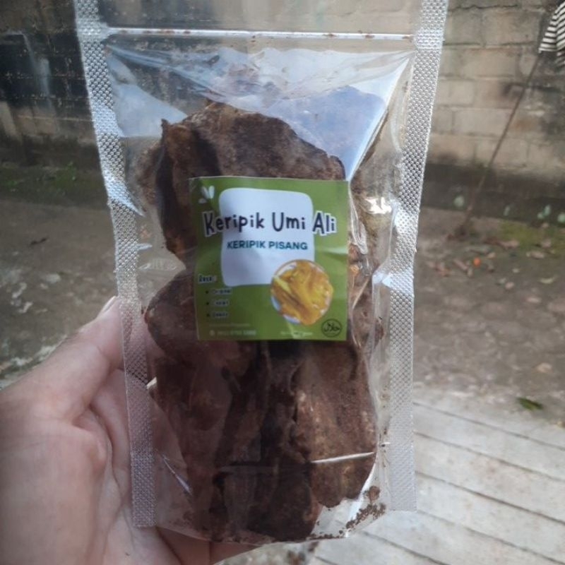 

keripik pisang coklat bentuk koin 85 gram