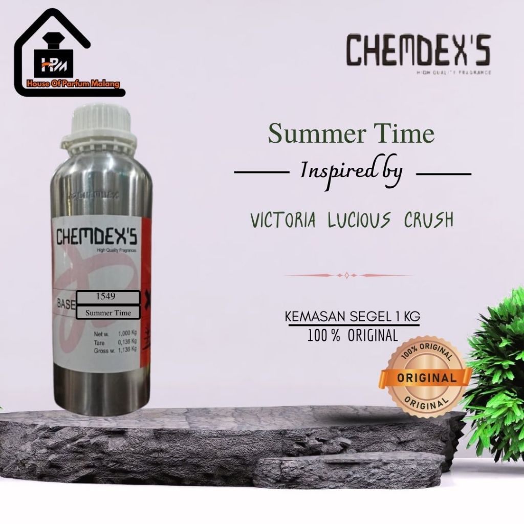 Bibit Parfum Murni Summer Time by CHEMDEXS inspired by Victoria Lucious Crush | KEMASAN 1KG SEGEL | 