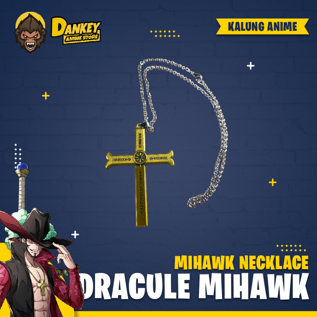 Kalung Dracule Mihawk Cosplay Anime One Piece