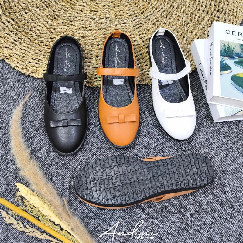 ANDINI - Flat Shoes Sandal Wanita Vintage Cantik dan Elegant flatshoes model vintage korea Fashionab