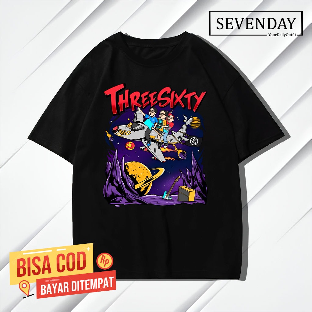 KAOS THREESIXTY KAOS THREESIXTY SKATEPUNK KAOS BAND COCOK UNTUK PRIA DAN WANITA