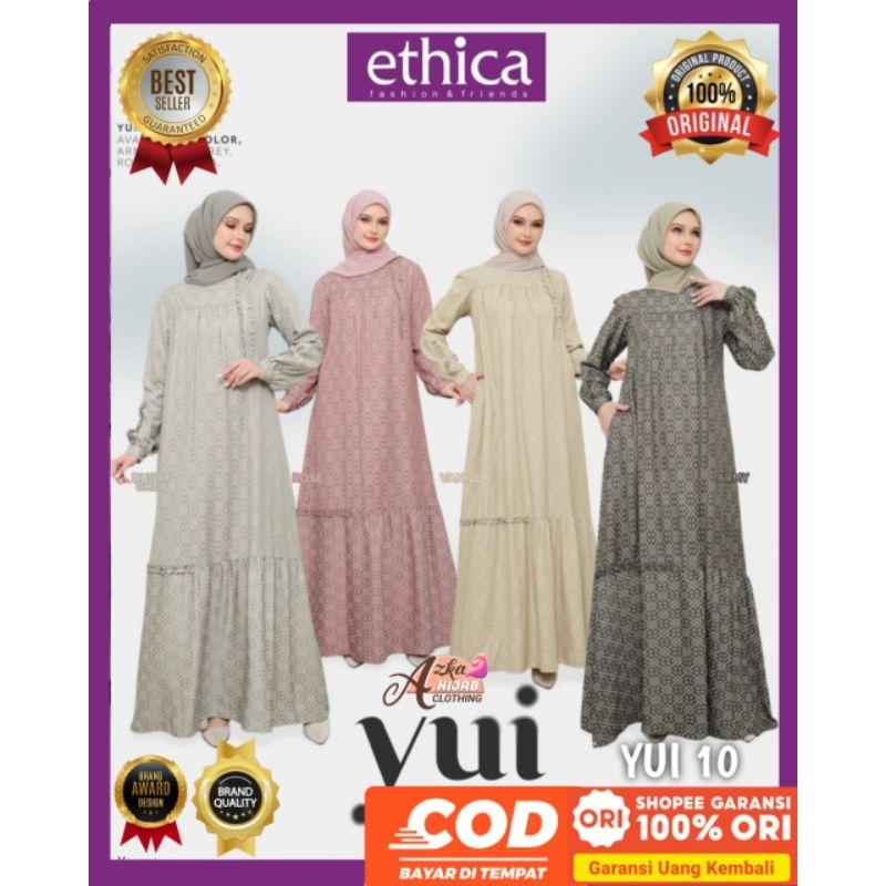 Ethica Gamis Daily YUI 10 Ethica Original Baju Gamis Terbaru 2025 - Baju Gamis Daily Premium - Baju 