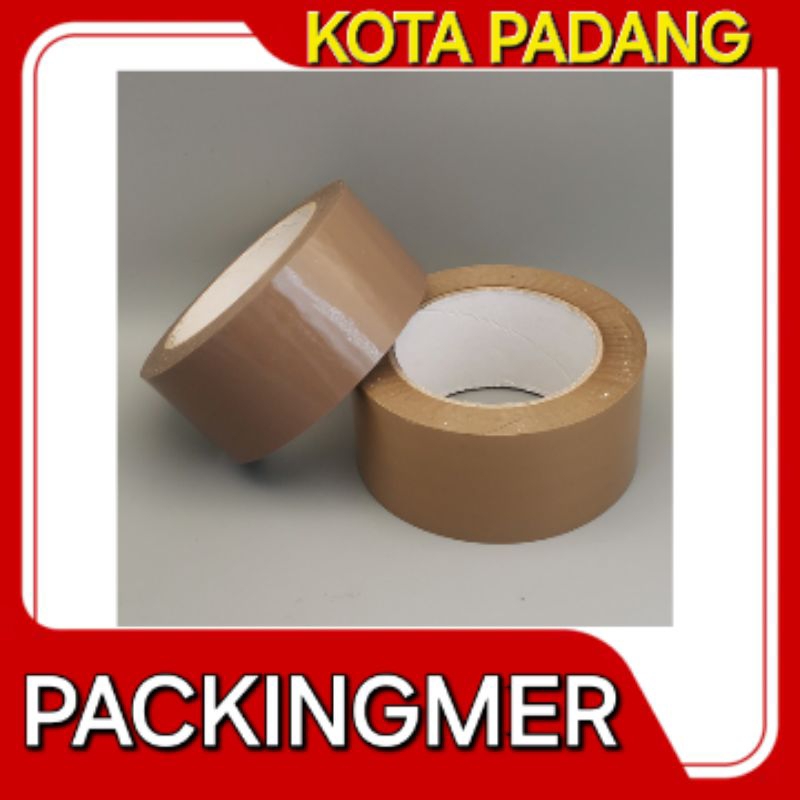 

Lakban coklat 82 yard isolasi isolatip coklat 82yard 45mm kuat dan lengket